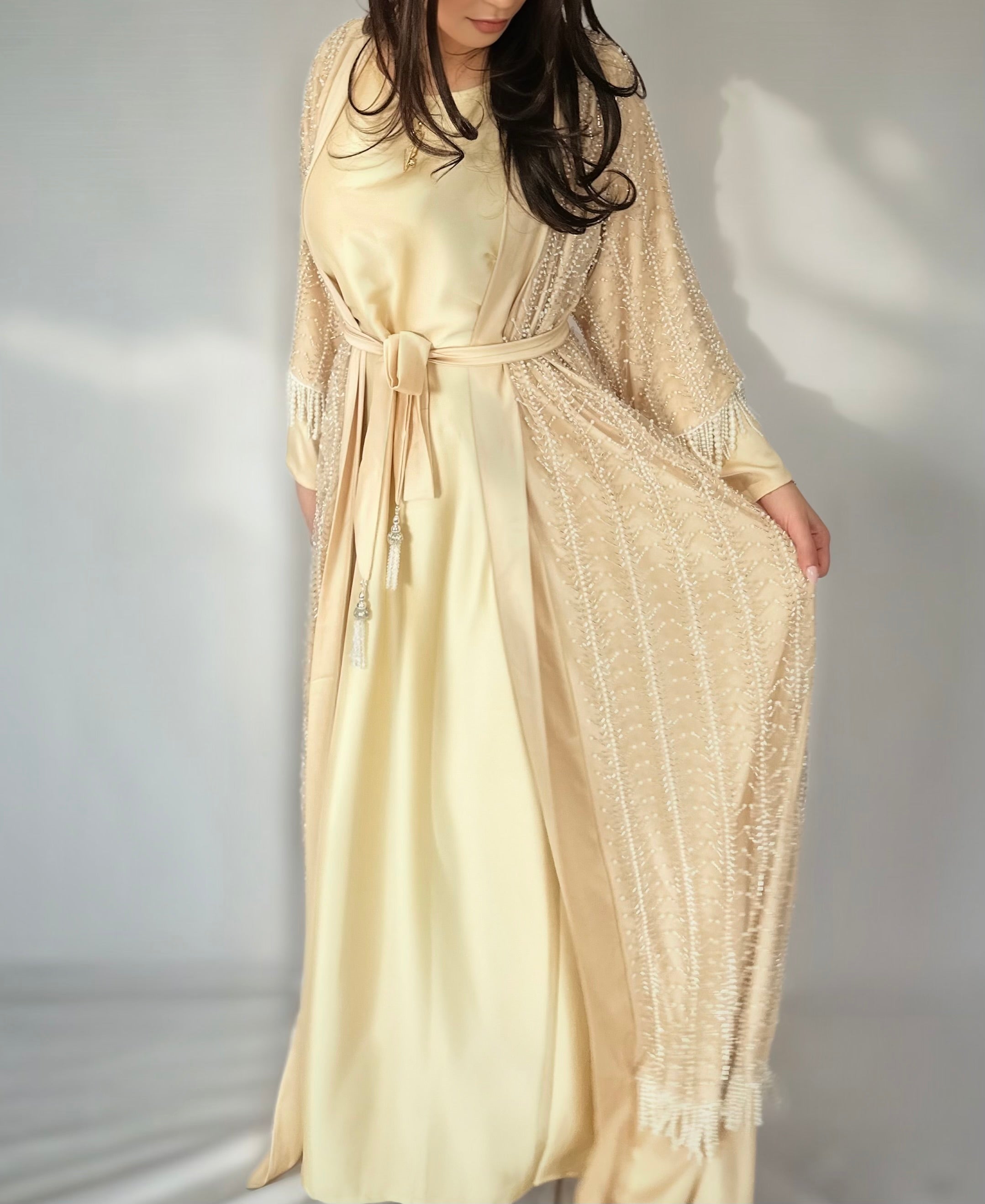 Safia Pearl Abaya for Elegant Modest Fashion Wear Dress