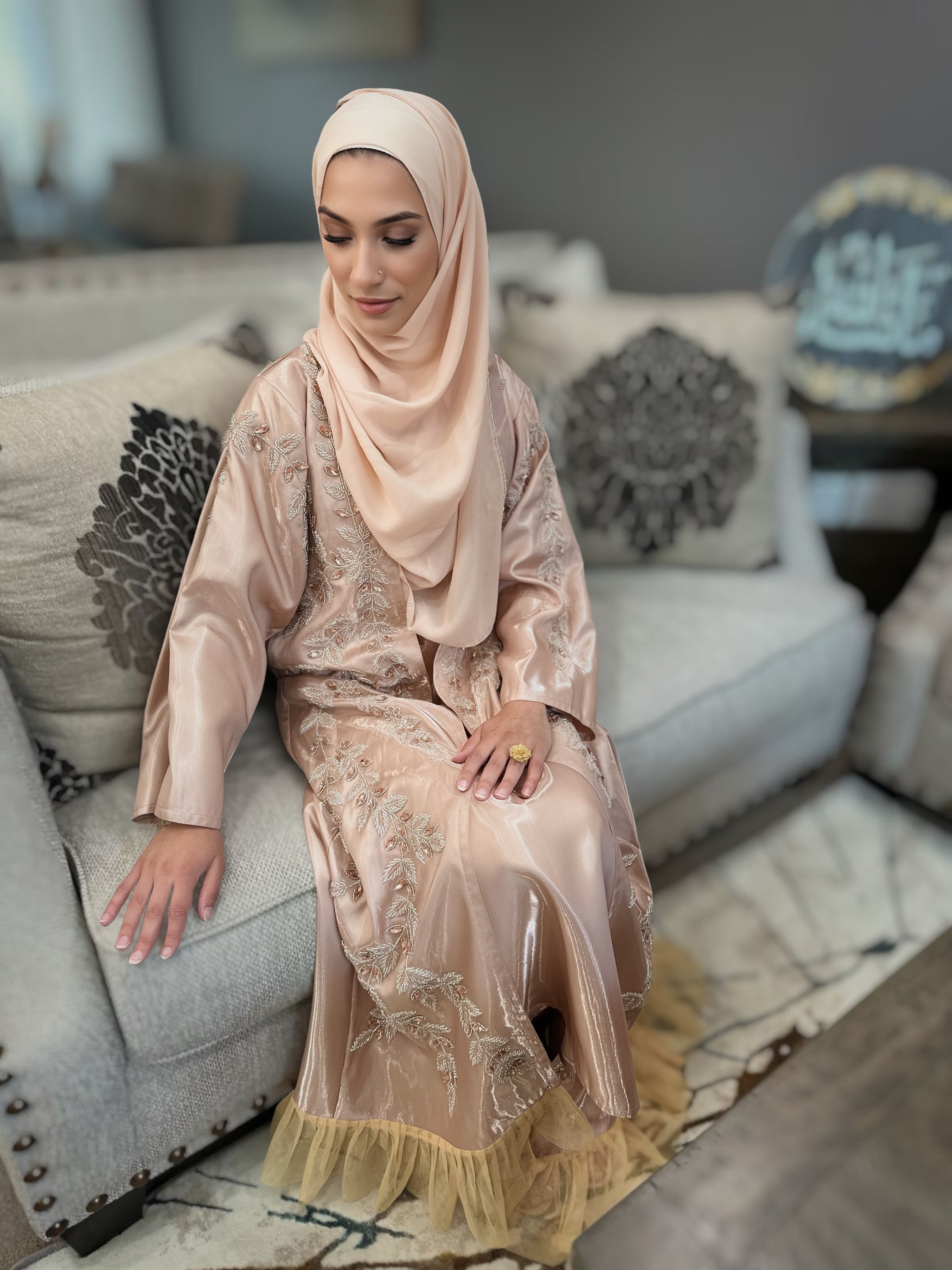 The Golden Abaya - Azyaa Noor